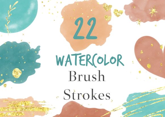 h1Green Watercolor Splotches Illustrations for Real Design Projects/h1