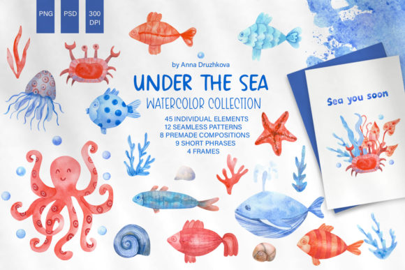 h1Under the Sea Watercolor Illustrations Collection Review/h1