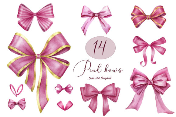 Pink Bows Clipart Watercolor Set: A Brand Designer’s Visual Review for Marketing and Branding