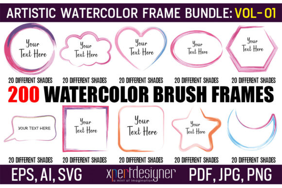 Watercolor Frame Illustrations for Sublimation Design: A Designer’s Practical Review
