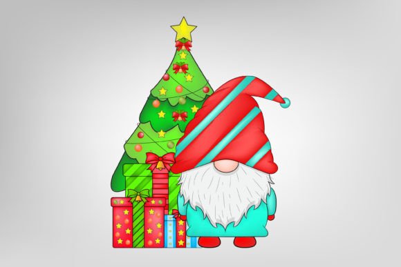 Watercolor Gnome Tree Illustrations for Small Business Branding