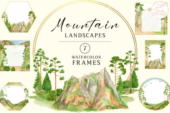 Watercolor Mountain Border Frame Clipart: A Brand Designer’s Real-World Packaging & Branding Review