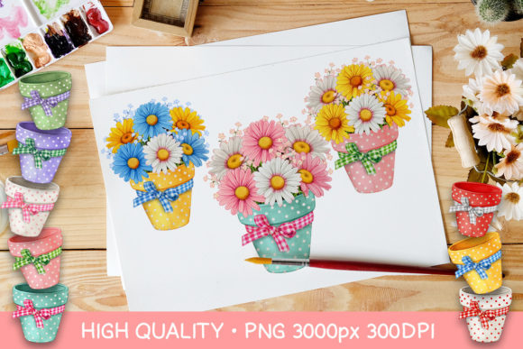 Watercolor Spring Flower Pots: A Designer’s Real-Use Review