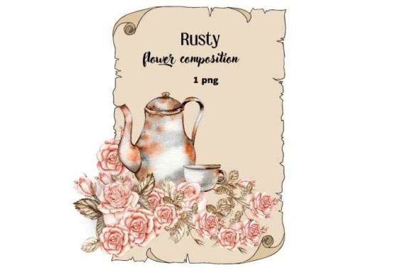 Watercolor Spring Rusty Composition Illustrations for Authentic Branding