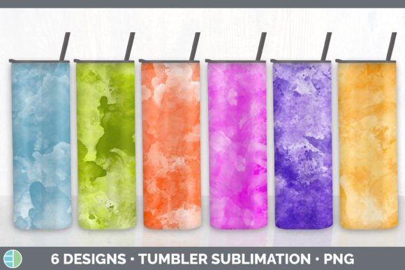 Watercolor Tumbler Sublimation Bundle: Illustrations for Commercial Design Sellers